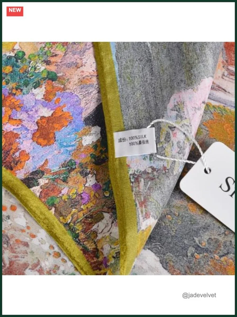 100% Mulberry Silk Neck Scarf 21